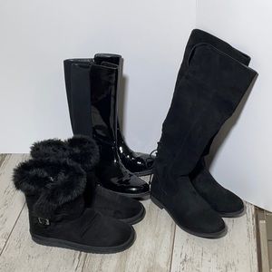 black boots size 3